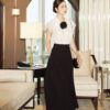 QUẦN SUÔNG ĐEN XẾP LY